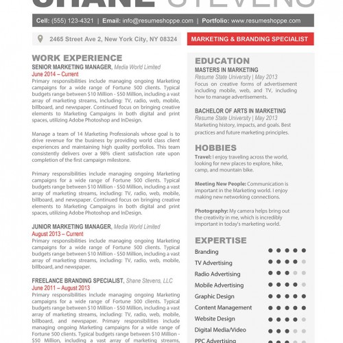 Creative Resume Templates Secure The Job Resumeshoppe