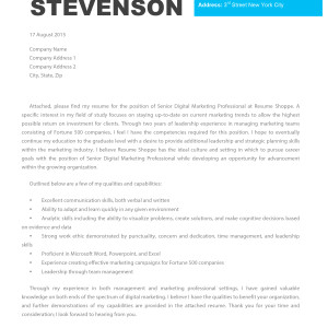 The Alexis Cover Letter