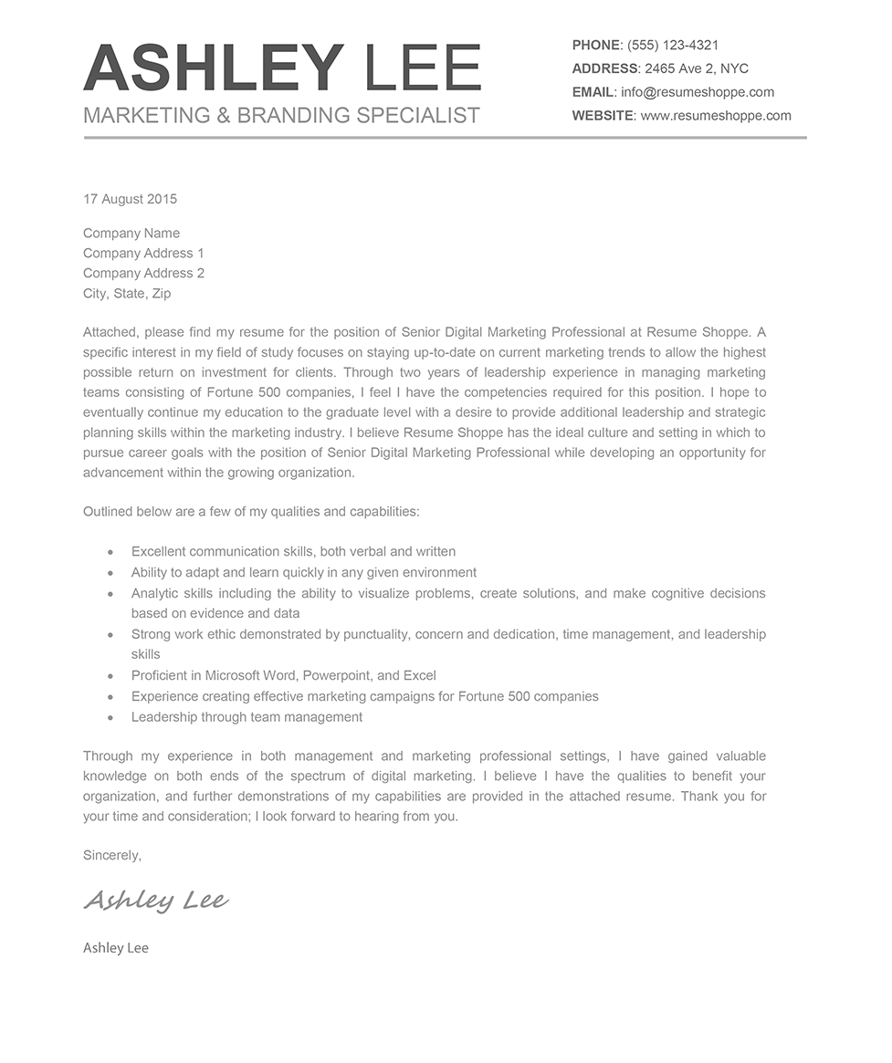 cover letter to get old job back