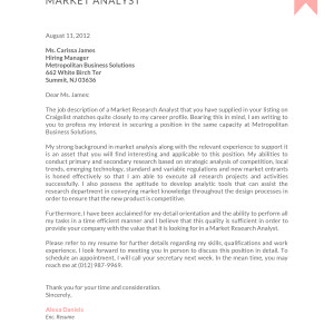 The Alexa Cover Letter