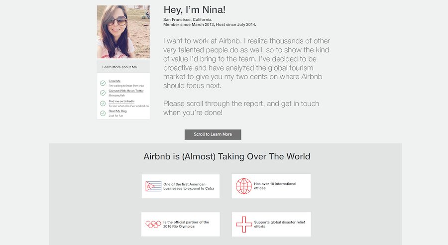 nina mufleh wanted a dream job at airbnb so she created this awesome does airbnb read cover letters