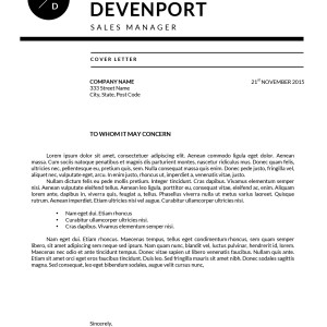 coverletter format