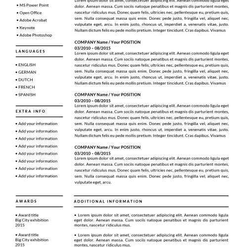 Personal Shopper Resume - Download in Word, Apple Pages