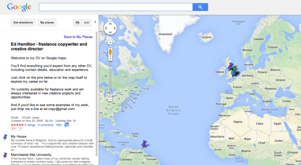 google maps work example