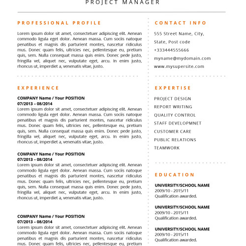 Alicia Resume Template