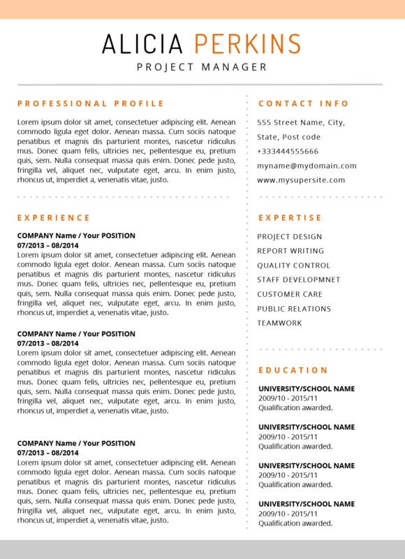 Alicia Resume Template