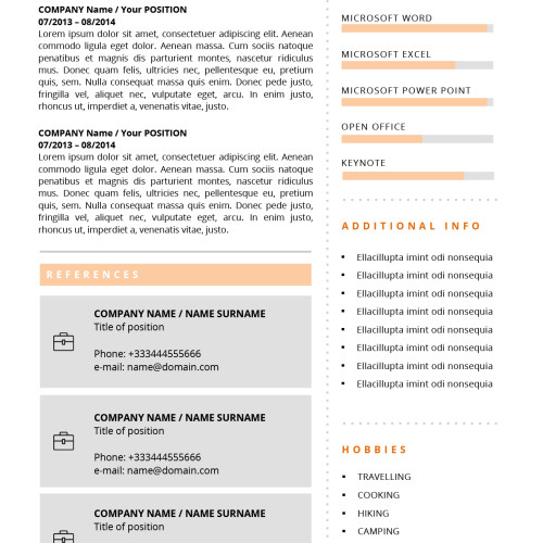 second page cv