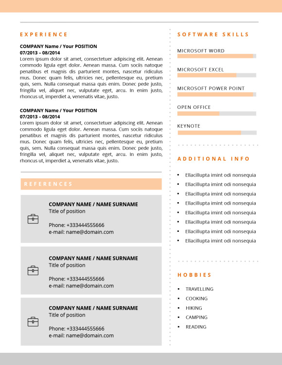 second page cv