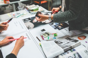 People working with their hands