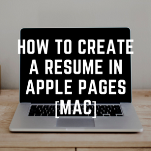 use apple pages to create simple resume template