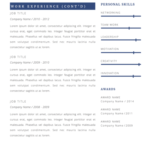 simple marketing resume